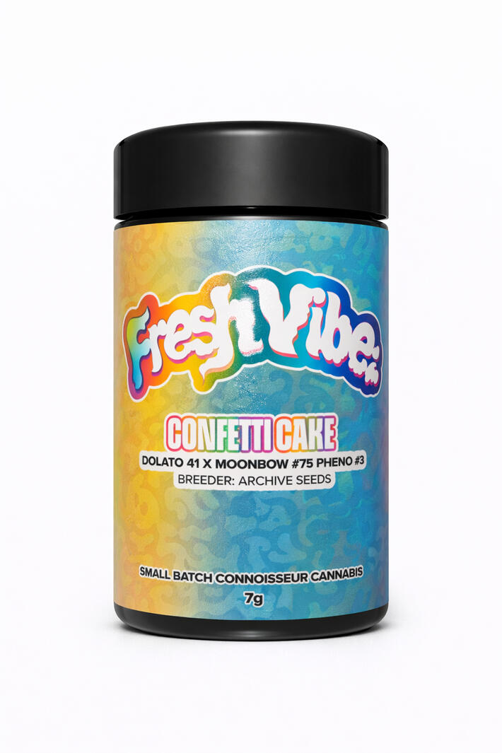 Fresh Vibez Confetti Cake